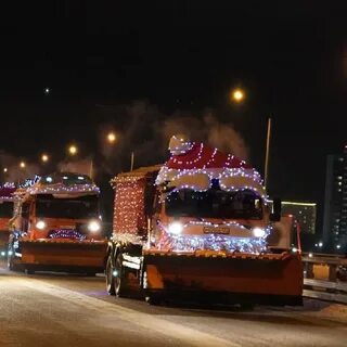 На машине в новогодние праздники