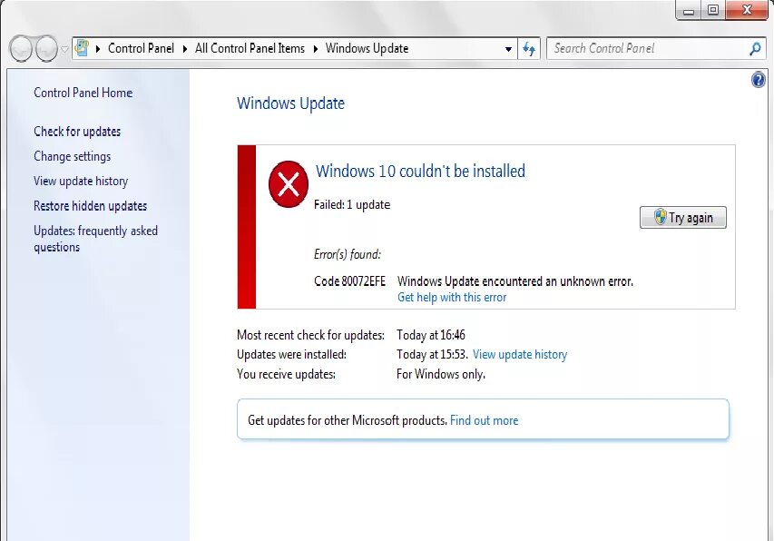 Ошибка windows 80072efe. Windows update. ошибка windows update_80072efe. ошибка центра обновления windows 80072efe. 80072efe ошибка обновления windows 7.