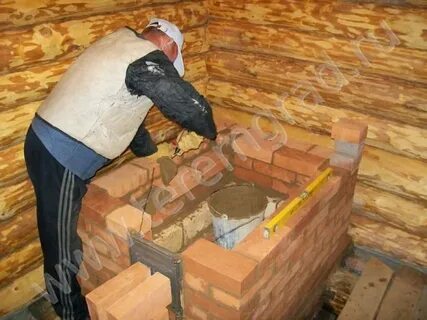 Кладка кирпича в бане своими руками