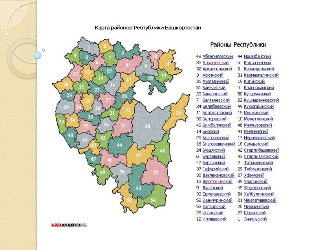 Какие районы в башкирии. Карта Башкирии с районами. Карта Башкирии по районам. Карта Башкортостана с районами. Карта Республики Башкортостан с районами.