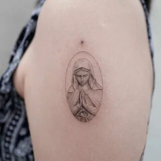 STUDIOBYSOL_Kimria on Instagram: "The Virgin Mary (Not edited video) @tattooist...