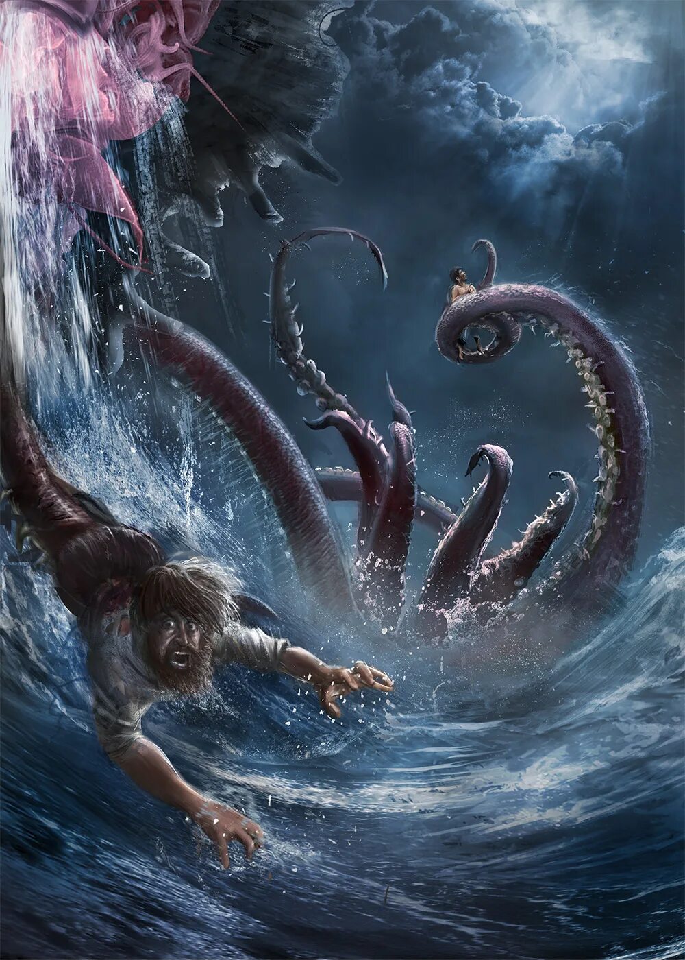 Кракен греческая мифология. Пройти кракена. Логово кракена мокко. Лазурный кракен. Дочь посейдона харибда.