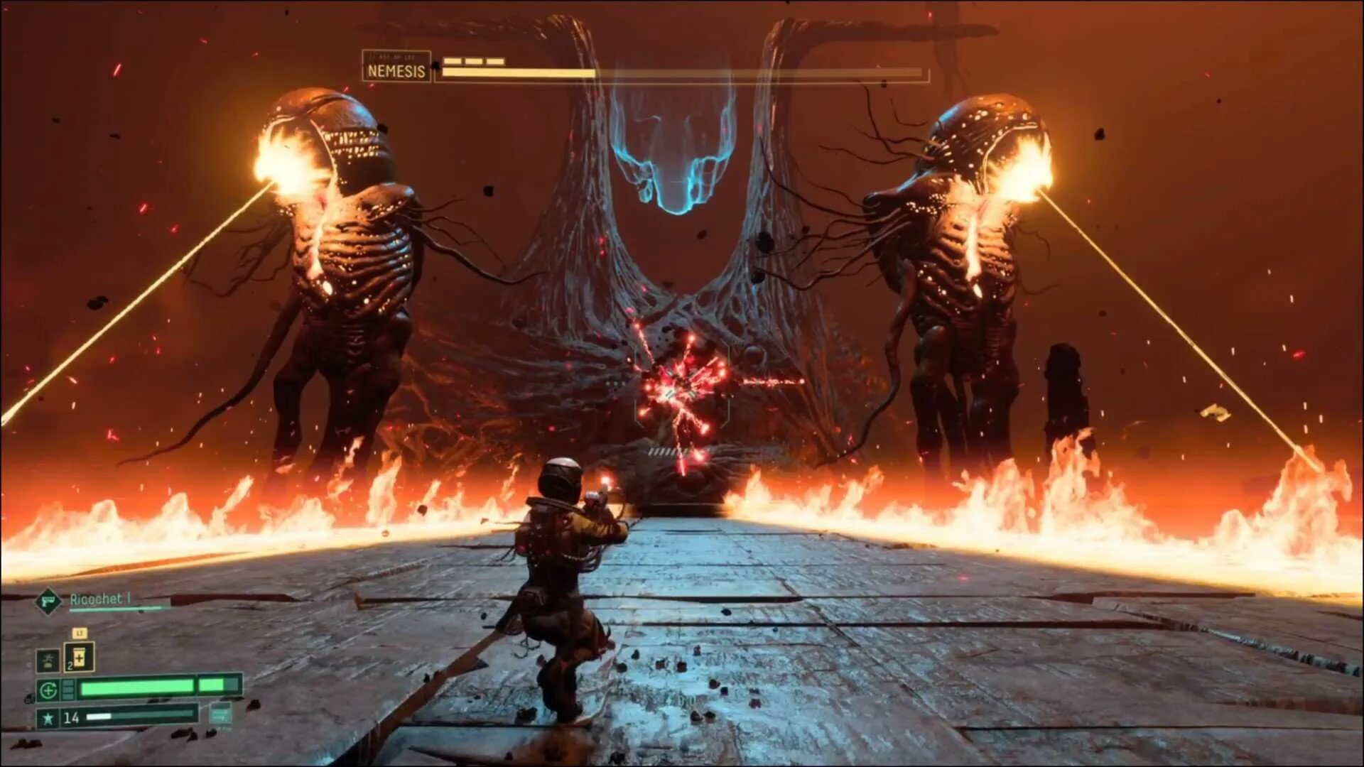 Игра против боссов. Returnal nemesis. returnal игра. returnal боссы. returnal офион.