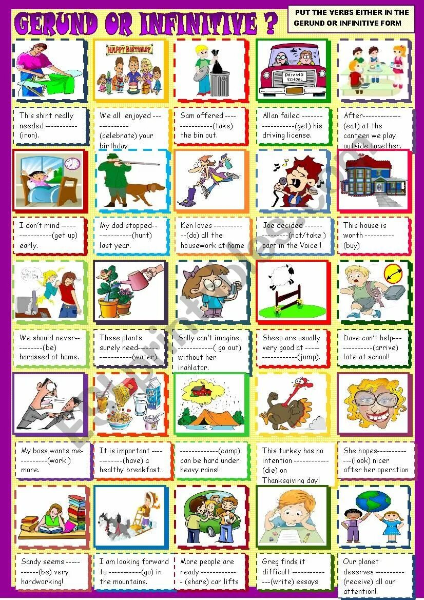 Gerund speaking cards. Gerund activities. Игры на герундий и инфинитив. Infinitive без to worksheets. Gerund and infinitive speaking activities.