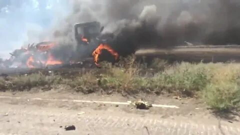 Видео разгрома колонны