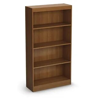 В книжном шкафу три полки