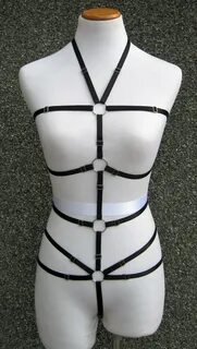 Bdsm harness, bondage harness, shibari rope, submissive clothing, kitty pla...