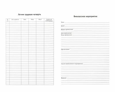 Журнал классного руководителя в школе