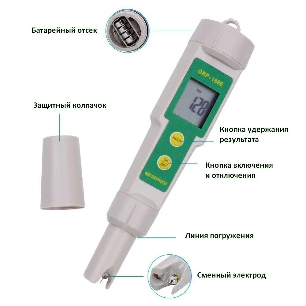 Овп метр для воды. ОВП метр ORP 169е. Измеритель воды ORP-169. ОВП-метр ORP-169e. ORP 169e электрод.