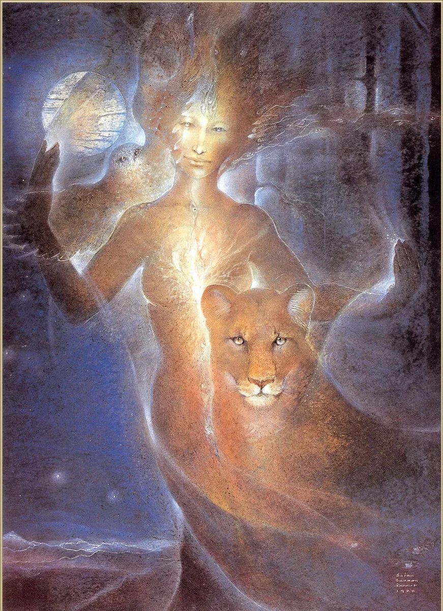 Животное душила. Susan Seddon Boulet Богини. Сьюзен Седдон шаманы. Шаманские картины Susan Seddon Boulet. Susan Seddon Boulet картины богинь.