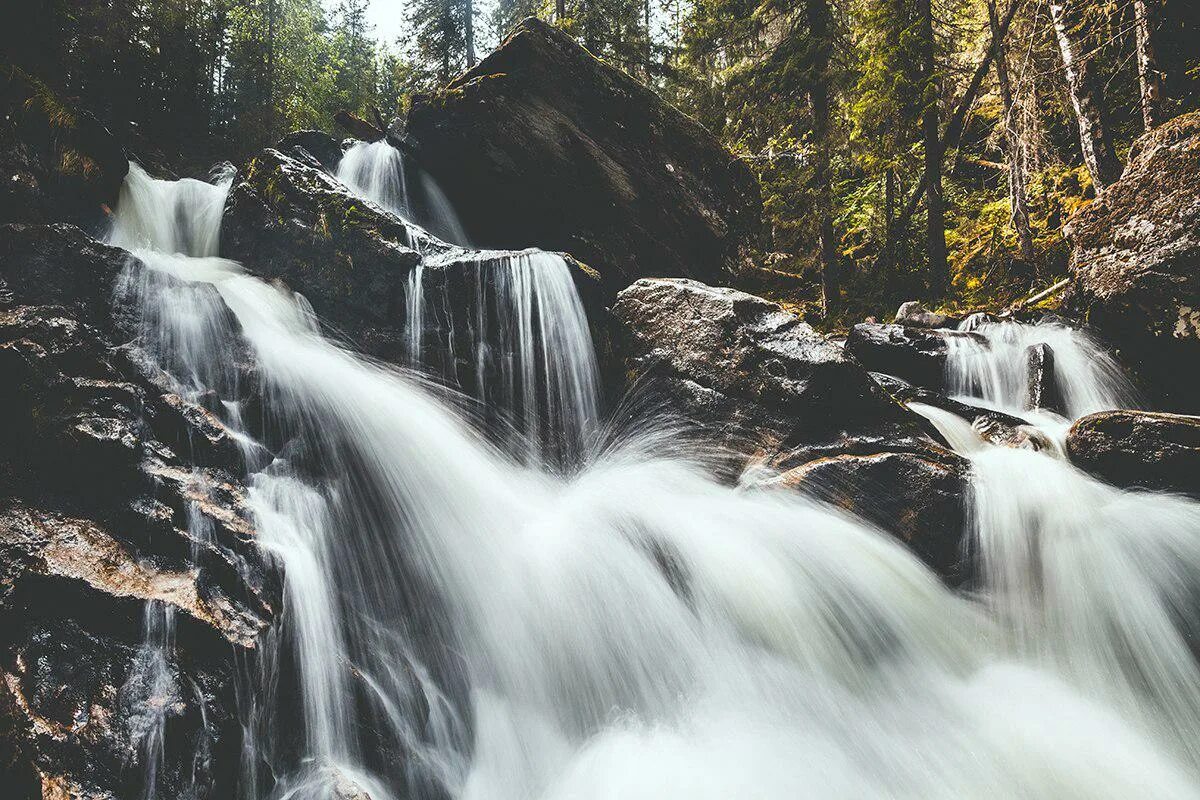 Zhigalan waterfalls, Perm Territory. Photo by Vladimir Korovin МОЙ ГОРОД - ПЕРМЬ