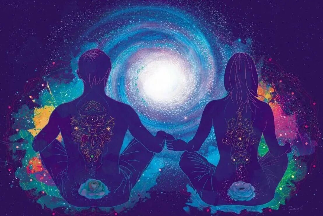 Родственные души любовь. Мужчина и женщина Гармония. Медитация мужчина и женщина. Мужская и женская энергия. Мужчина и женщина космос.