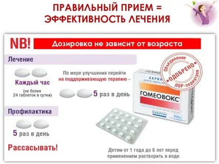 Гомеовокс детям дозировка