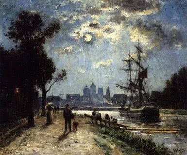 Мельница лунной ночью 1876