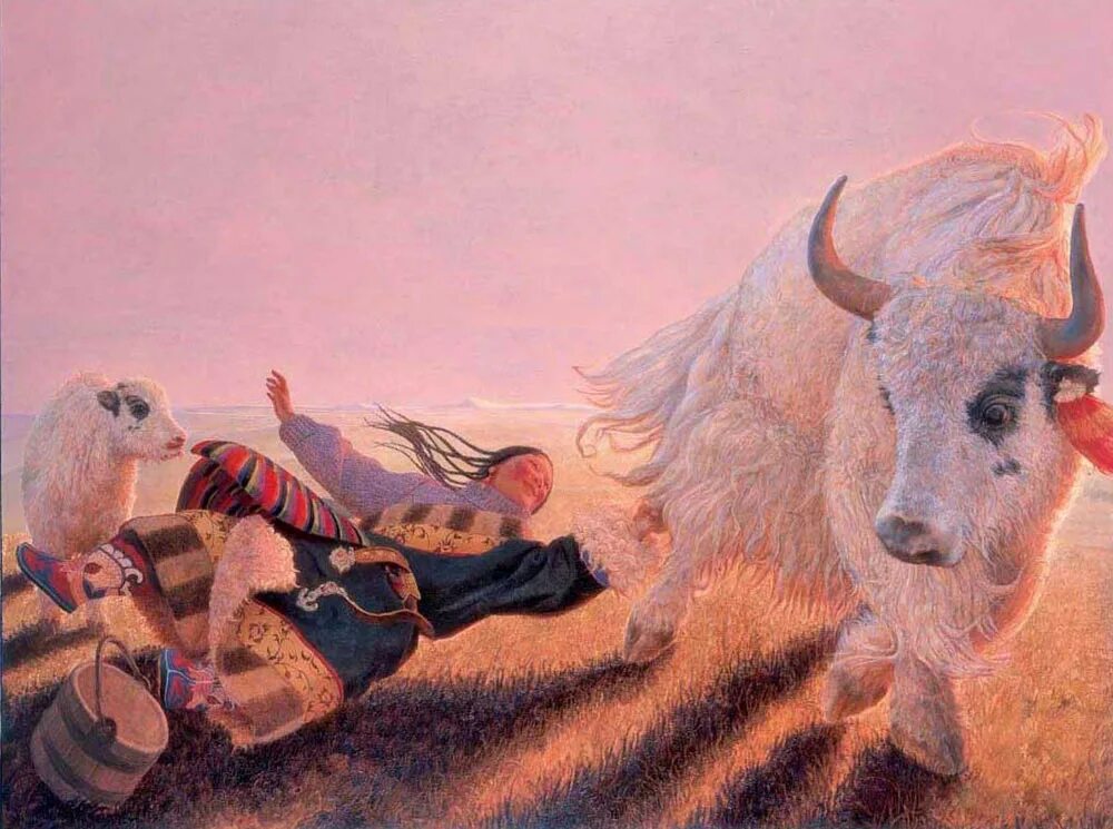 китайский художник ван игуан. летающий тибет. Wang yi guang картины. ван игуан летающий тибет. ван игуан (wang yi guang).