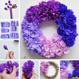 8 из цветов из бумаги