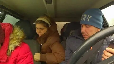В такси бухую