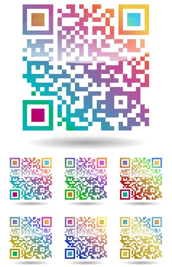 Что значит кюар код. Радужный qr код. qr цвет. qr-код на радужную кисть. qr код милый.