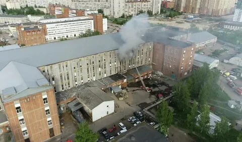 Пожар на складской улице спб