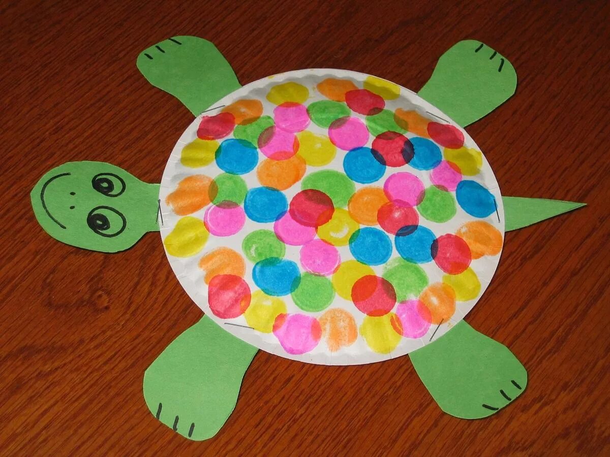 Поделки для детей. Поделки для детей 4-5 лет. Поделка черепаха. Интересные аппликации для детей. Поделка легкая 3 года