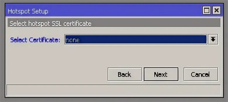 Settings certificates