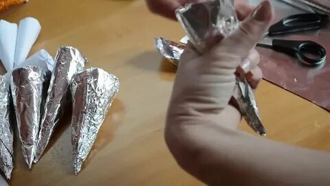 Трубочка из фольги