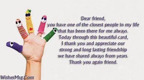 For a friend right