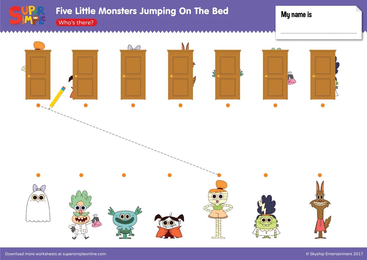 Монстр джамп. Five little monsters. Five little monsters. Weakest little monster. 5 little monkeys jumping on the bed the monster.