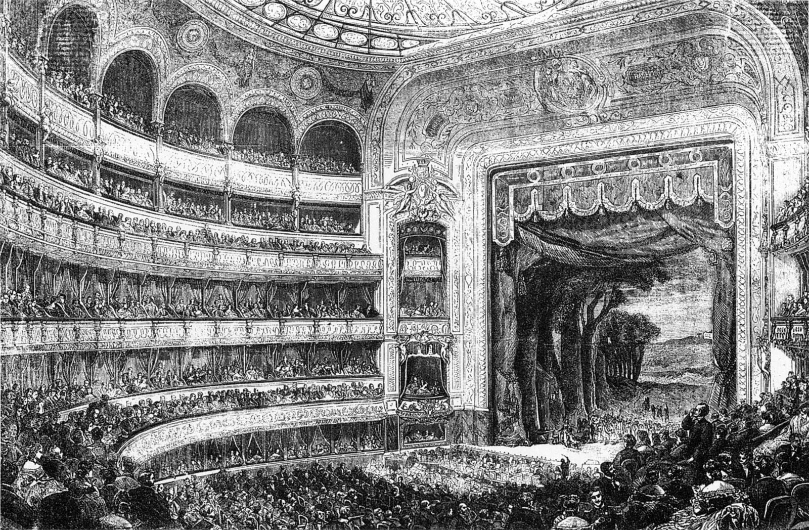 Театра 19 20 века. Театр Шатле в Париже. Театр Шатле в Париже 1906. Театр Шатле Париж 20 век. Оперный театр 17 век Италия.