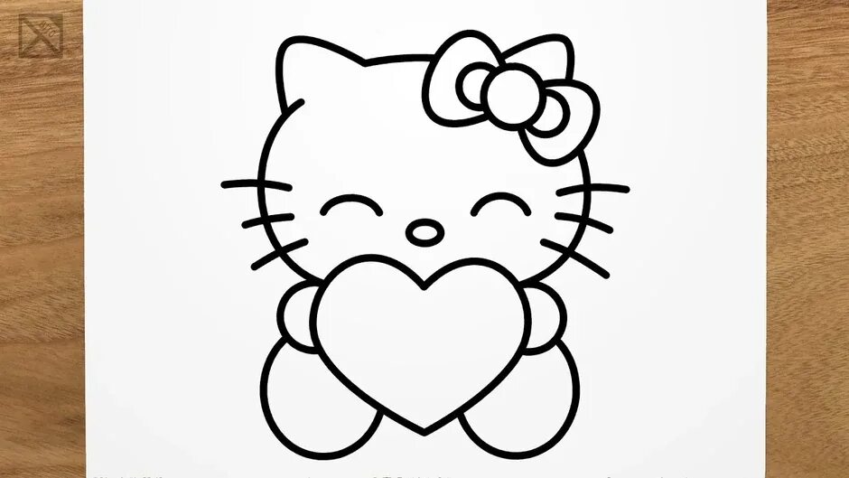 Как нарисовать легкую hello kitty. Хэллоу китти рисунок для срисовки. китти нарисовать пошагово. как нарисовать хелло китти картинки. рисунки хеллоу китти для срисовки карандашом.