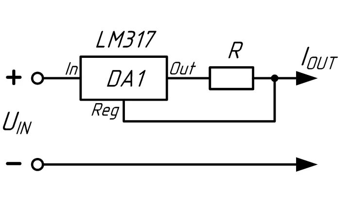 Регулятор тока 7. Стабилизатор тока на lm317. Lm317 стабилизатор тока схема. Схема включения lm317 стабилизатор тока. Ограничитель тока на lm317 схема.