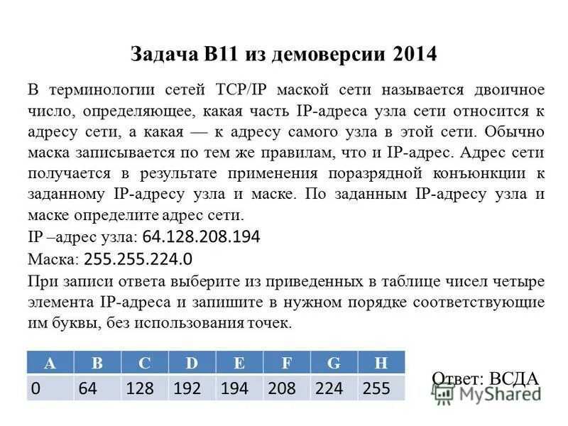 К какой сети относится верный