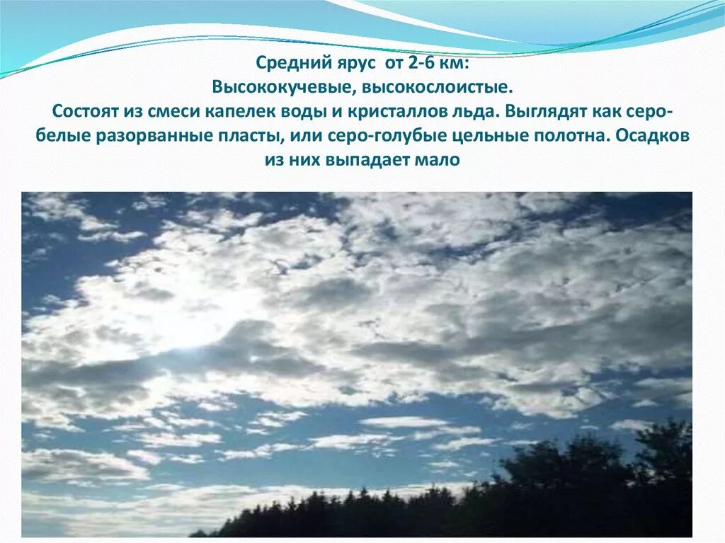 Как образуются облака 6 класс. Высокослоистые и высококучевые облака. Высокослоистые облака характеристика. Высококучевые облака осадки. Как выглядят высокослоистые облака.