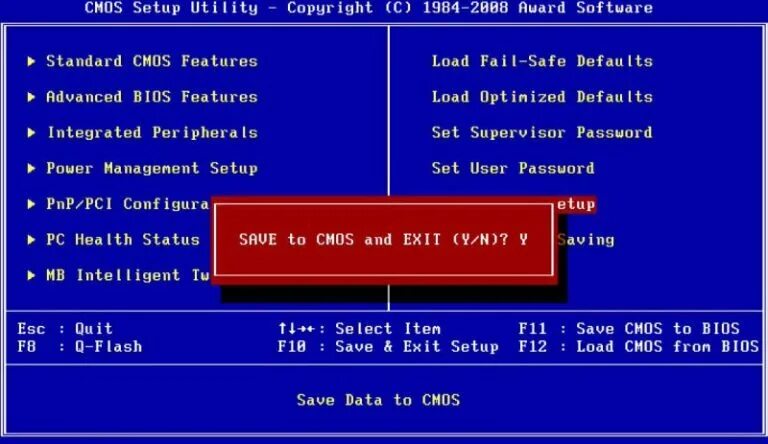 Exit setup. Standard cmos features что это в биосе. биос exit. exit and save changes биос. bios setup.