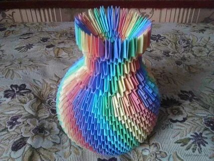 Ваза из бумаги