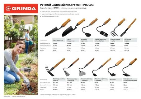 Садово огородный инвентарь список