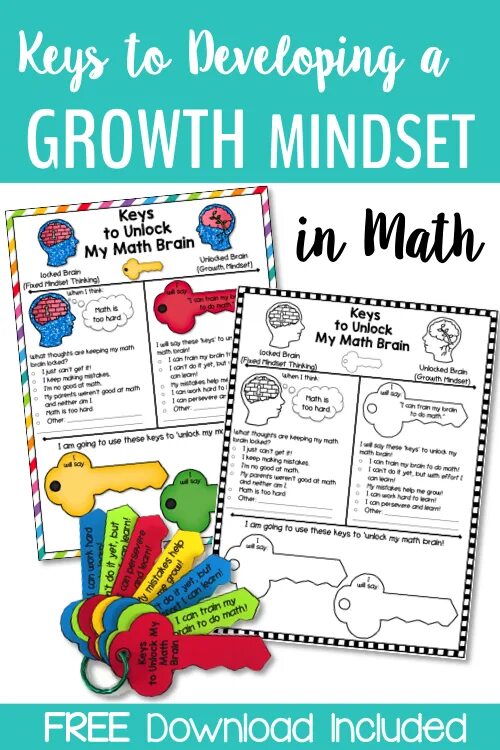 Math keys. Growth mindset. math growth. mathematical brain. unlocking mathematics teaching.