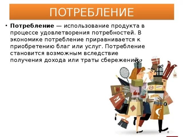 Использование благ товаров и услуг