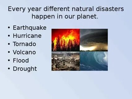 Natural disasters 7 grade