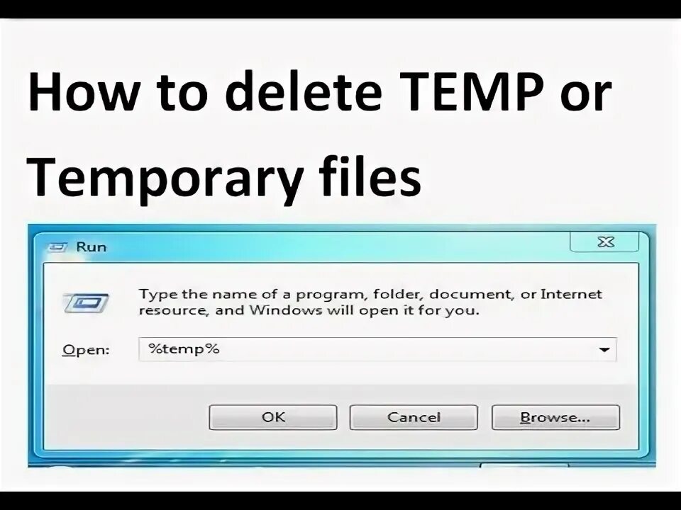 Win+delete. Временный файл temp