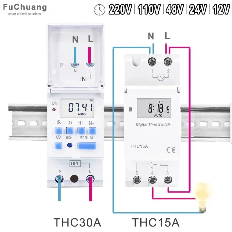 Реле времени thc15a инструкция на русском Thc-15a Цифровой Таймер Выключатель Программируемый Аналоговый Таймер,Лестницы,Т