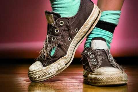 Worn out shoes