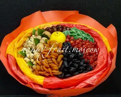 Простые букеты из сухофруктов своими руками