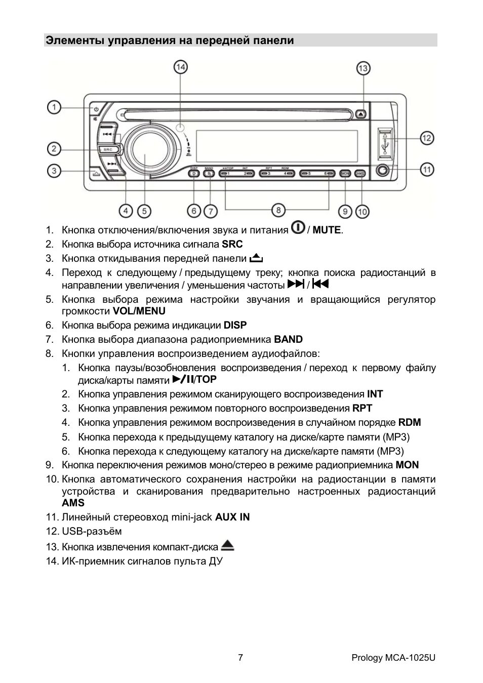 Инструкция магнитолы prology. Автомагнитолы prology 1 din. автомагнитола prology mca-1010u. панель управления автомагнитолы пролоджи. магнитола пролоджи смд.