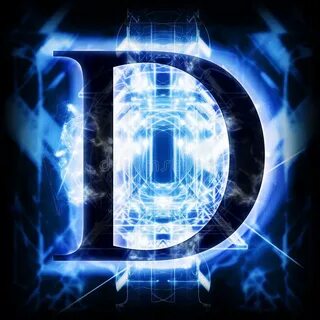 D синяя