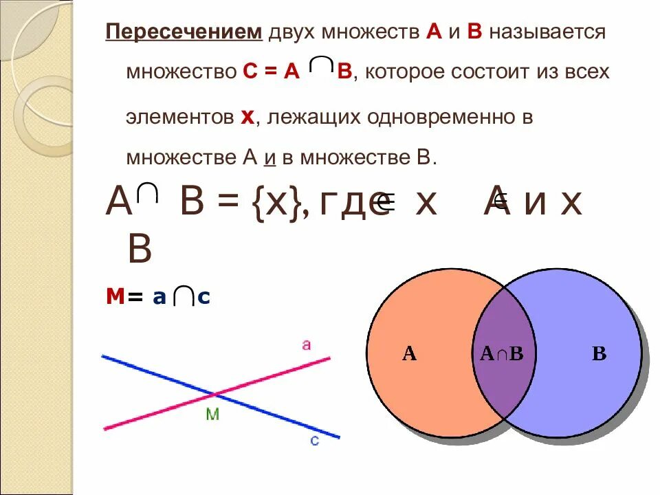 Найдите пересечение множеств а и б если. Пересечение множеств. множество. математические множества. множества в математике.