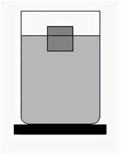Камень лежит на дне сосуда полностью. Кубик опустили в воду физика 11 задание. Кубик плавает в жидкости.