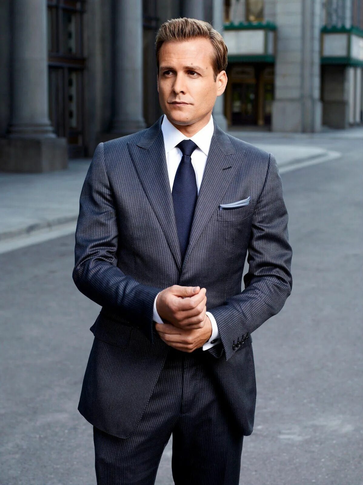 The men in the suit