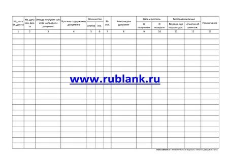 Форма журнала дсп