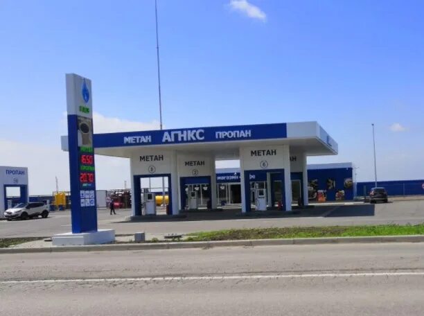 Карта метановых заправок